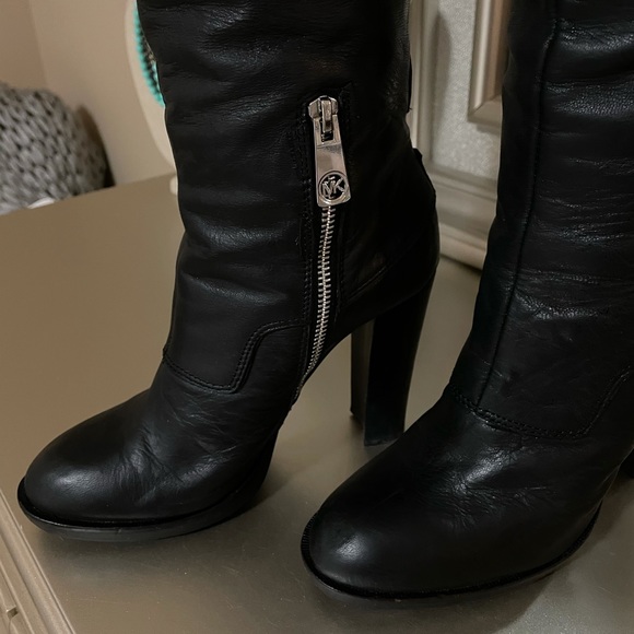 Michael Kors Tall Leather Boots - Picture 3 of 9